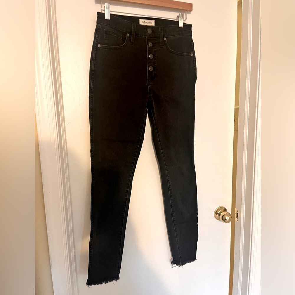 Madewell Black High Rise 10” Skinny